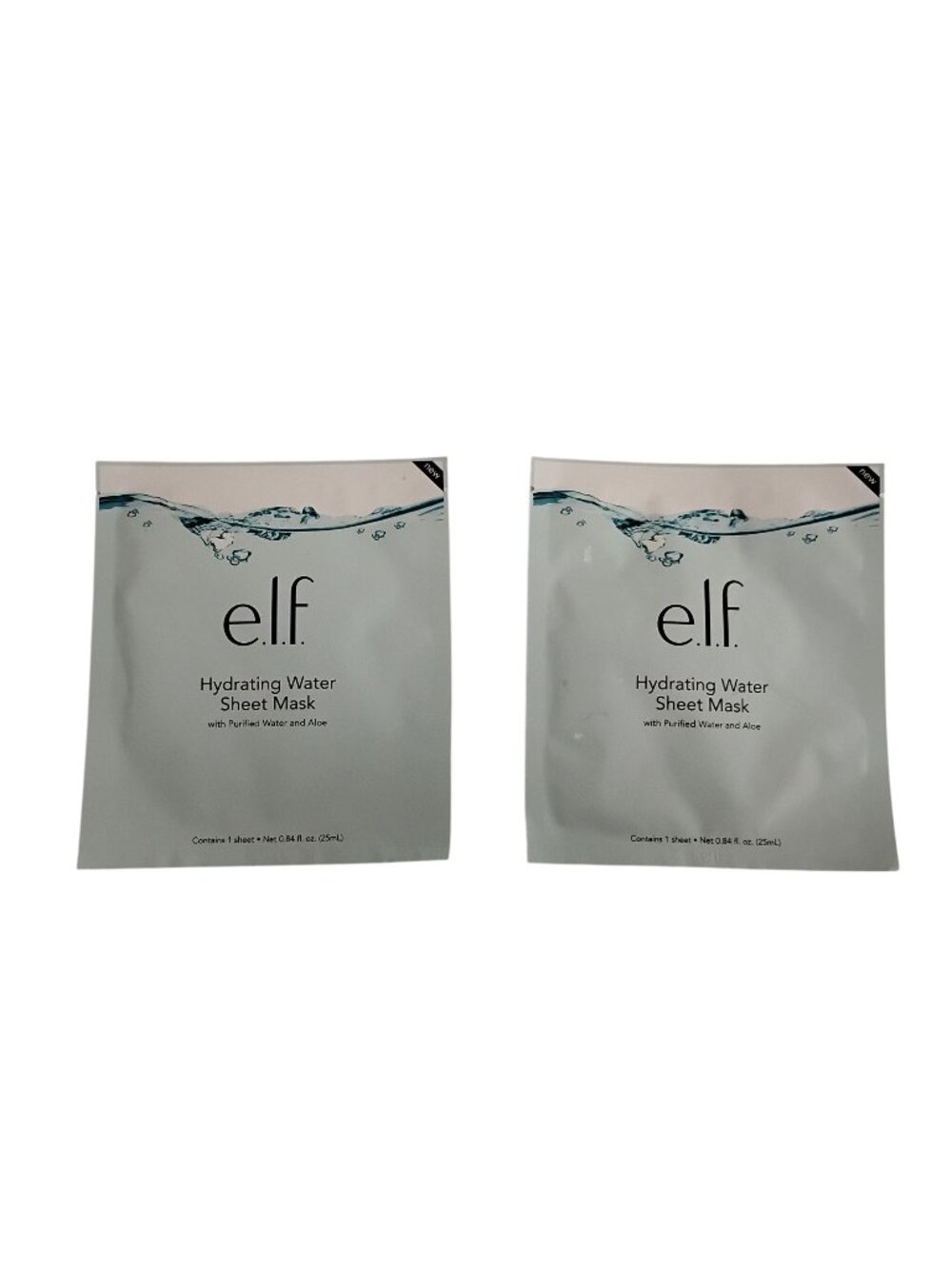 E.L.F. Hydrating Water Sheet Mask With Aloe & Purified Water 0.84 Fl. Oz. Pack O